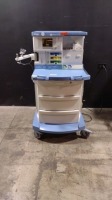 DRAGER FABIUS GS ANESTHESIA MACHINE WITH (3.35A SOFTWARE VERSION, VOLUME CONTROL, PRESSURE CONTROL, PRESSURE SUPPORT, MAN SPONT)