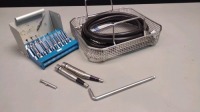 ZIMMER HALL OSTEON POWER INSTRUMENT SET TO INCLUDE: 5038-91 STRAIGHT, 5038-92 ANGLED HANDPIECES & ATTACHMENTS