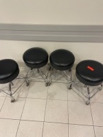 PEDIGO LOT OF MOBILE EXAM STOOLS, QTY 4