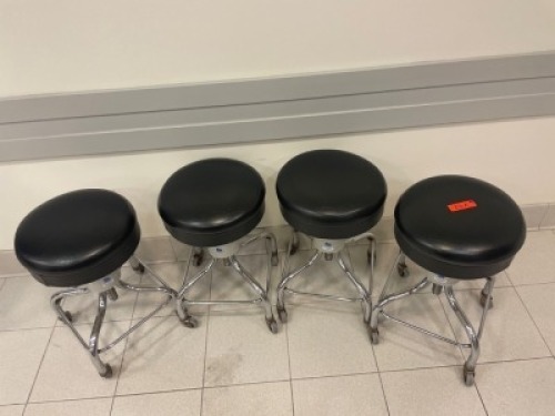 PEDIGO LOT OF MOBILE EXAM STOOLS, QTY 4