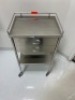 PEDIGO MOBILE PREP TABLE, 2-DRAWER, 1-SHELF