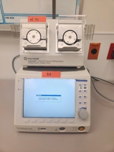 KIMBERLY-CLARK PMG ADVANCED VER. 4 PAIN MANAGEMENT GENERATOR W/ HAYLARD COOLIEF COOLED RADIOFREQUENCY PERISTALTIC PUMP UNIT