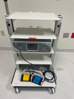 ARTHREX SYNERGY RF BIPOAR ABLATION SYSTEM W/ AR-9800-F FOOTSWITCH ON ROLLING CART