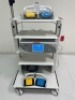 ARTHREX SYNERGY RF BIPOAR ABLATION SYSTEM W/ AR-9800-F FOOTSWITCH ON ROLLING CART