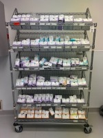 SUTURES RACK TO INCLUDE: ETHICON (PERMA-HAND SILK, VICRYL, MONOCRYL, ETHILON, ETHIBOND EXCEL, PROLENE, CHROMIC GUT)