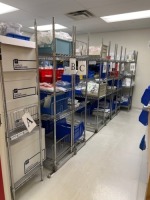 CONTENTS OF ROOM TO INCLUDE 4 RACKS & CONTENTS OF RACKS, FIXED RACKING SYSTEM DE-INSTALLATION IS NEEDED & CONTENTS OF RACK