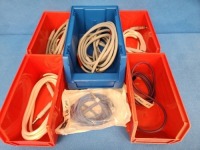 LOT OF FIBEROPTIC LIGHT CORDS, QTY 7