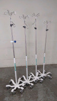 B BRAUN LOT OF IV POLES (QTY. 4)