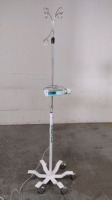 B BRAUN PERFUSOR SPACE INFUSION PUMP ON ROLLING STAND