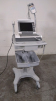 GE MAC 5500 HD ECG/EKG MACHINE WITH ACQUISITION MODULE (CAM HD) ON ROLLING CART