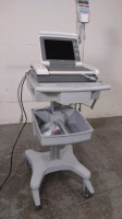 GE MAC 5500 HD ECG/EKG MACHINE WITH ACQUISITION MODULE (CAM HD) ON ROLLING CART