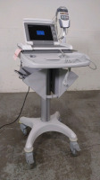 GE MAC 5500 ECG/EKG MACHINE WITH ACQUISITION MODULE (CAM-14) ON ROLLING CART