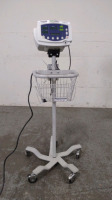 WELCH ALLYN 53NOO VITAL SIGNS MONITOR ON ROLLING STAND