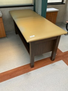 THERAPY TABLE WITH UNDER TABLE STORAGE