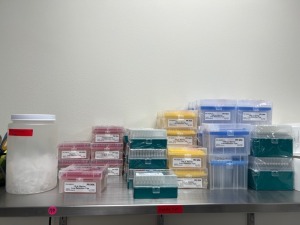 LOT OF ASSORTED LAB DISPOSABLES
