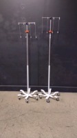 LOT OF IV POLES