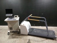 GE CASE STRESS TEST WORKSTATION WITH T2100 TREADMILL