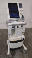 NELLCOR PURITAN BENNETT 840 VENTILATOR WITH COMPRESSOR ON ROLLING STAND (TC, BILEVEL, NEOMODE, VV+, PAV+, RM, TRENDING, LC)(SN 3512120511)