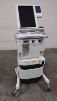 NELLCOR PURITAN BENNETT 840 VENTILATOR WITH COMPRESSOR ON ROLLING STAND (TC, BILEVEL, NEOMODE, VV+, PAV+, RM, TRENDING, LC)(SN 3512120445)