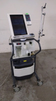 NELLCOR PURITAN BENNETT 840 VENTILATOR WITH COMPRESSOR ON ROLLING STAND (TC, BILEVEL, NEOMODE, VV+, PAV+, RM, TRENDING, LC)(SN 3512100859)