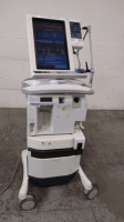 NELLCOR PURITAN BENNETT 840 VENTILATOR WITH COMPRESSOR ON ROLLING STAND (TC, BILEVEL, NEOMODE, VV+, PAV+, RM, TRENDING, LC)(SN 3512120525)