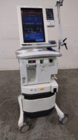 NELLCOR PURITAN BENNETT 840 VENTILATOR WITH COMPRESSOR ON ROLLING STAND (TC, BILEVEL, NEOMODE, VV+, PAV+, RM, TRENDING, LC)(SN 3512120448)