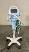 NEWPORT MEDICAL HT70 VENTILATOR ON ROLLING STAND