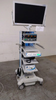 CONMED/LINVATEC IM4000 ENDOSCOPY SYSTEM TO INCLUDE: IM4000 CAMERA CONTROL UNIT, XENON LIGHT SOURCE, STORZ 26012 LAPAROFLATOR, SONY CMA-D2 CAMERA ADAPTOR, 32 INCH NDS HD RADIANCE MONITOR, TOWER