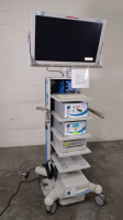 CONMED/LINVATEC IM3300 ENDOSCOPY SYSTEM TO INCLUDE: IM3300 CAMERA CONTROL UNIT, XENON LIGHT SOURCE, VP1500 DIGITAL DOCUMENTATION SYSTEM, SONY UP-55MD PRINTER, 32 INCH NDS HD RADIANCE MONITOR, TOWER