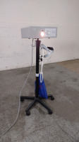 LUXTEC 9300 LIGHT SOURCE WITH HEAD LAMP ON ROLLING STAND