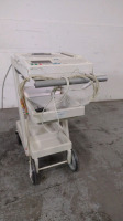 HP PAGEWRITER 200I ECG/EKG MACHINE WITH PATIENT CABLES ON ROLLING CART