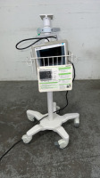 PHILIPS M3046A M4 PATIENT MONITOR WITH MULTI-PARAMETER MODULES (M3001A) ON ROLLING STAND