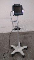 PHILIPS TELEMON B PATIENT MONITOR ON ROLLING STAND