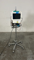 WELCH ALLYN PROPAQ CS 246 VITAL VITAL SIGNS MONITOR WITH CABLES (ECG, SPO2, BP) ON ROLLING STANDMONITOR WITH CABLES (ECG, SPO2, BP) ON ROLLING STAND