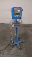 GE DINAMAP PRO 300V2 VITAL SIGNS MONITOR ON ROLLING STAND