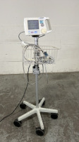 PHILIPS A1 VITAL SIGNS MONITOR WITH BP CABLE ON ROLLING STAND