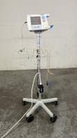 PHILIPS A1 VITAL SIGNS MONITOR WITH SPO2 CABLE ON ROLLING STAND