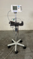 PHILIPS A1 VITAL SIGNS MONITOR WITH BP CABLE ON ROLLING STAND