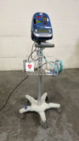 COLIN PRESS-MATE PRODIGY II 2240 VITAL SIGNS MONITOR ON ROLLING STAND