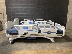 STRYKER 12339 HOSPITAL BEDS (2) (CHAPERONE W/ZONE CONTROL, BED EXIT, SCALE)