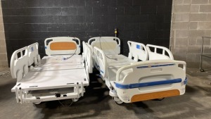 STRYKER 3005S3X HOSPITAL BEDS W/HEAD & FOOTBOARD & SCALE (CHAPERONE W/ZONE CONTROL, BED EXIT, SCALE, IBED AWARENESS)