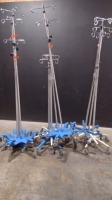 LOT OF IV POLES