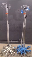 LOT OF IV POLES