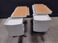 LOT OF HILL-ROM PATIENTMATE OVERBED TABLES