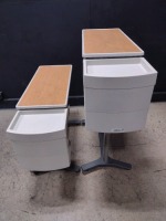 LOT OF HILL-ROM PATIENTMATE OVERBED TABLES