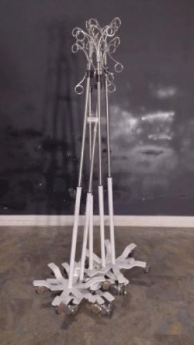 LOT OF IV POLES