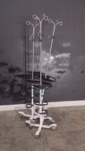 LOT OF IV POLES