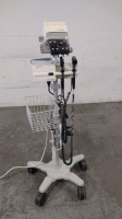 WELCH ALLYN 767 SERIES OTO/OPHTHALMOSCOPE WITH 2 HEADS ON ROLLING STAND