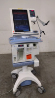 NELLCOR PURITAN BENNETT 840 VENTILATOR ON ROLLING STAND (BILEVEL, TC, VV+, PAV+, RM, TRENDING, LC)(SN 3121108560)