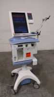 NELLCOR PURITAN BENNETT 840 VENTILATOR ON ROLLING STAND (BILEVEL, TC, VV+, PAV+, RM, TRENDING, LC)(SN 3121109790)